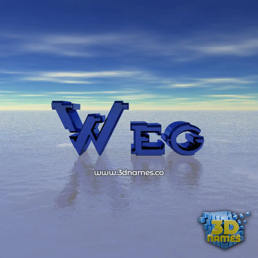 weg in Horizon style - 3D name wallpaper