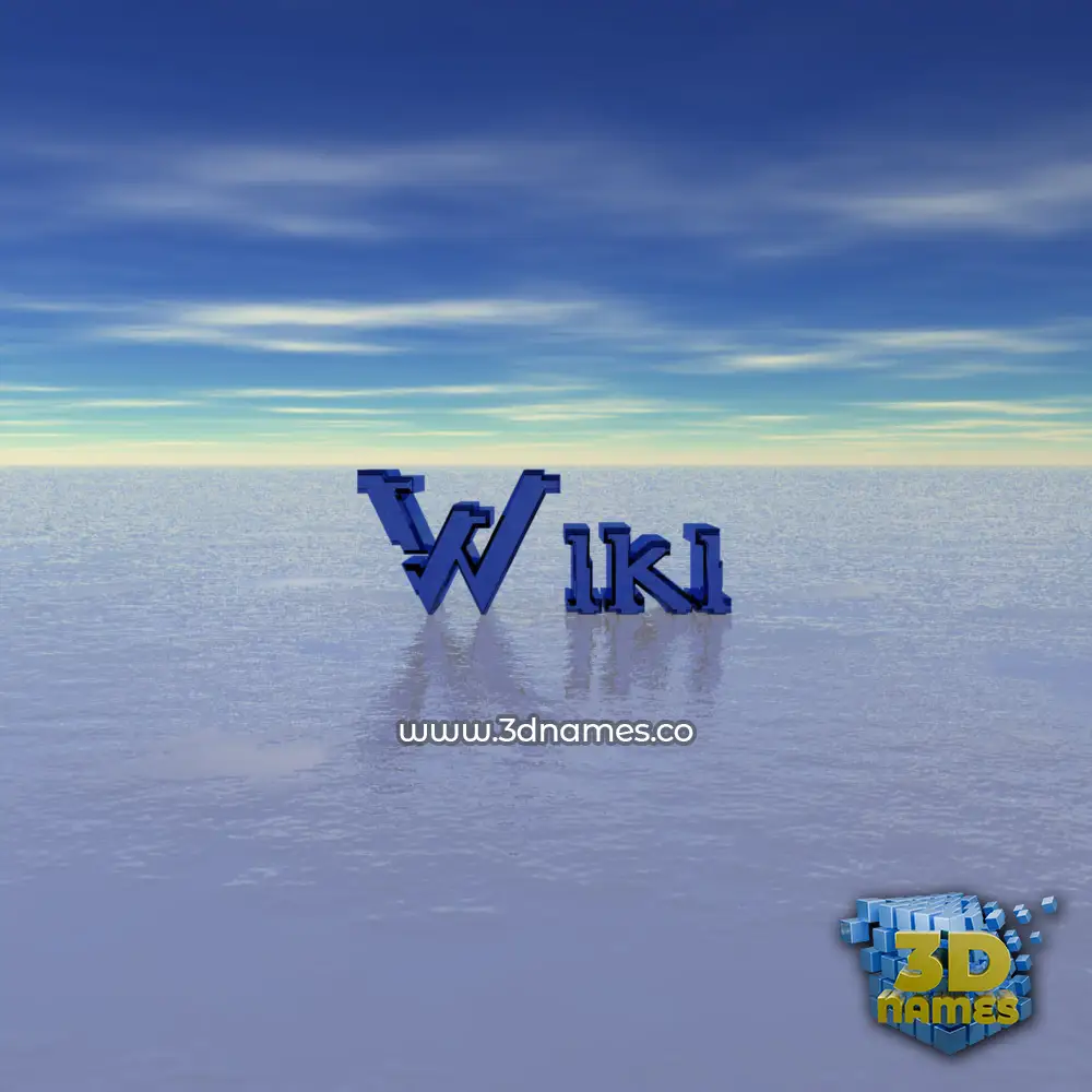 wiki in Horizon style - 3D name wallpaper