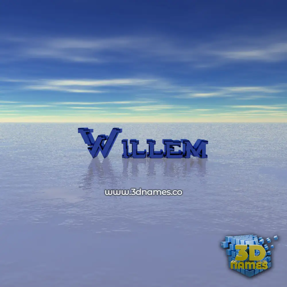 willem in Horizon style - 3D name wallpaper