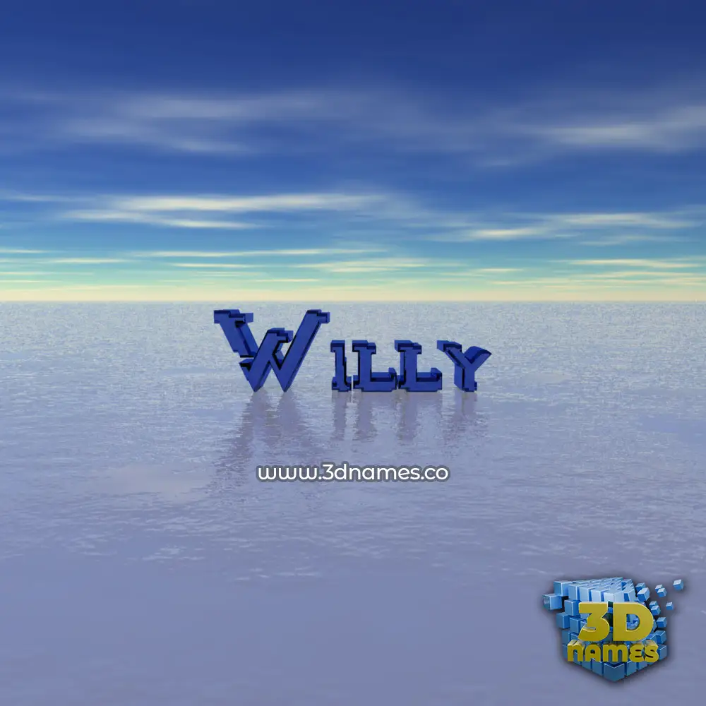 willy in Horizon style - 3D name wallpaper