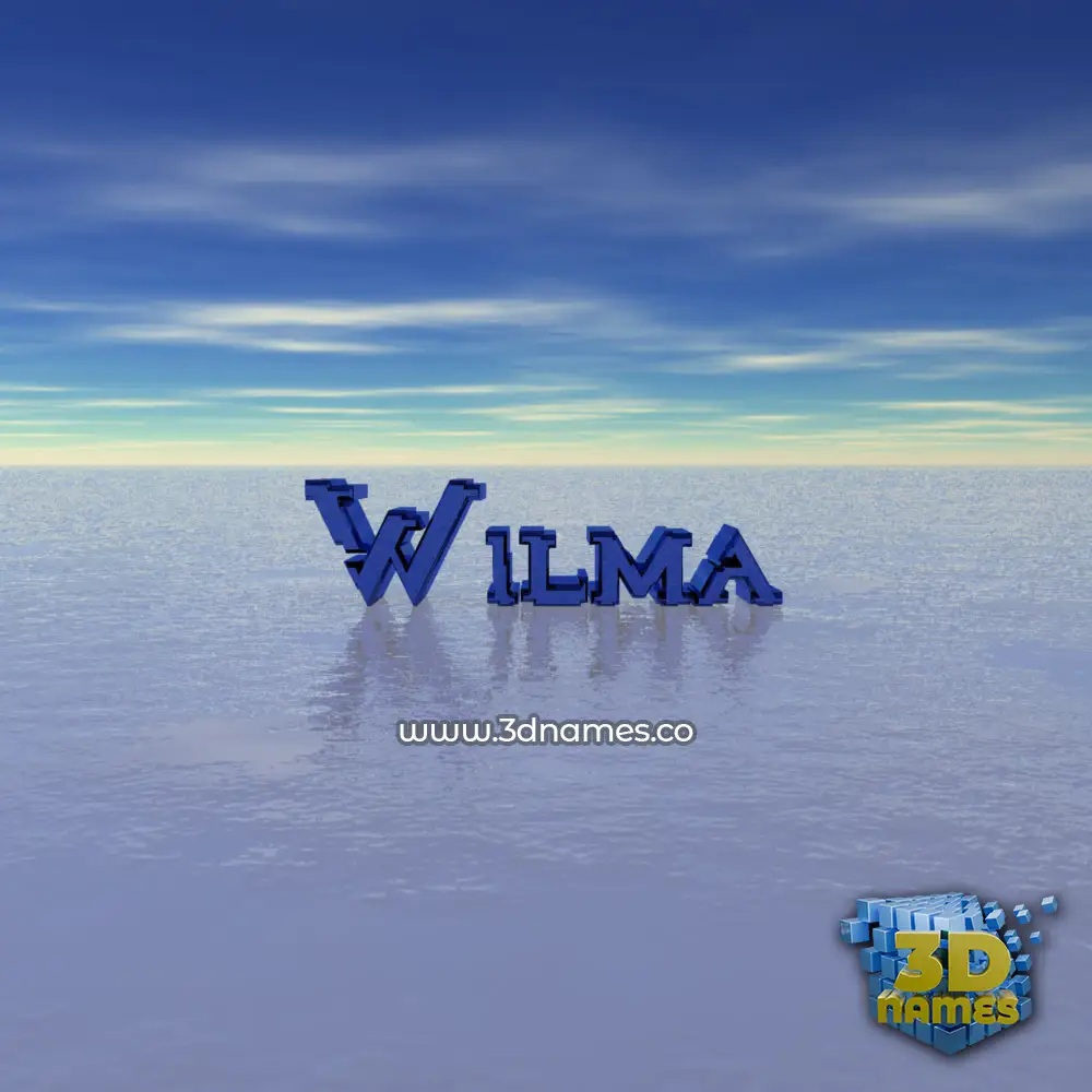 wilma in Horizon style - 3D name wallpaper