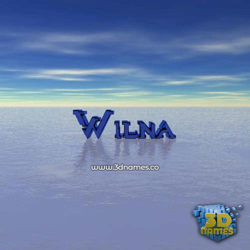 wilna in Horizon style - 3D name wallpaper