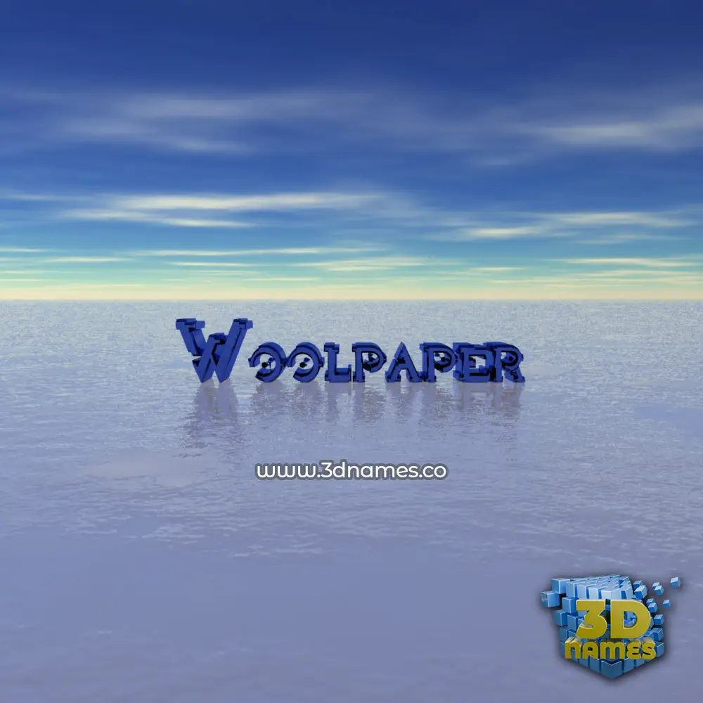 woolpaper in Horizon style - 3D name wallpaper