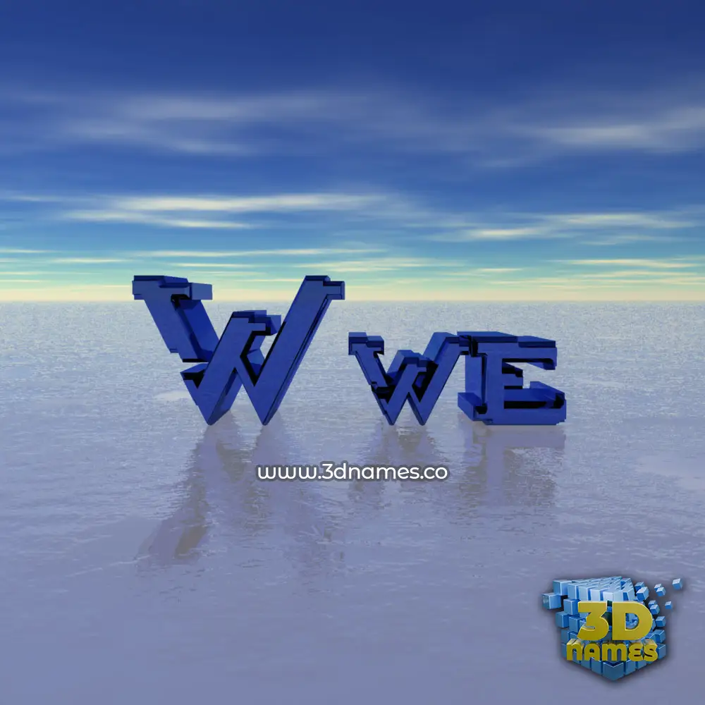 wwe in Horizon style - 3D name wallpaper