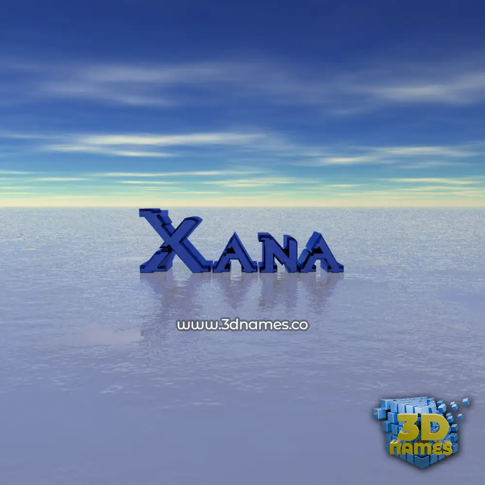 xana in Horizon style - 3D name wallpaper