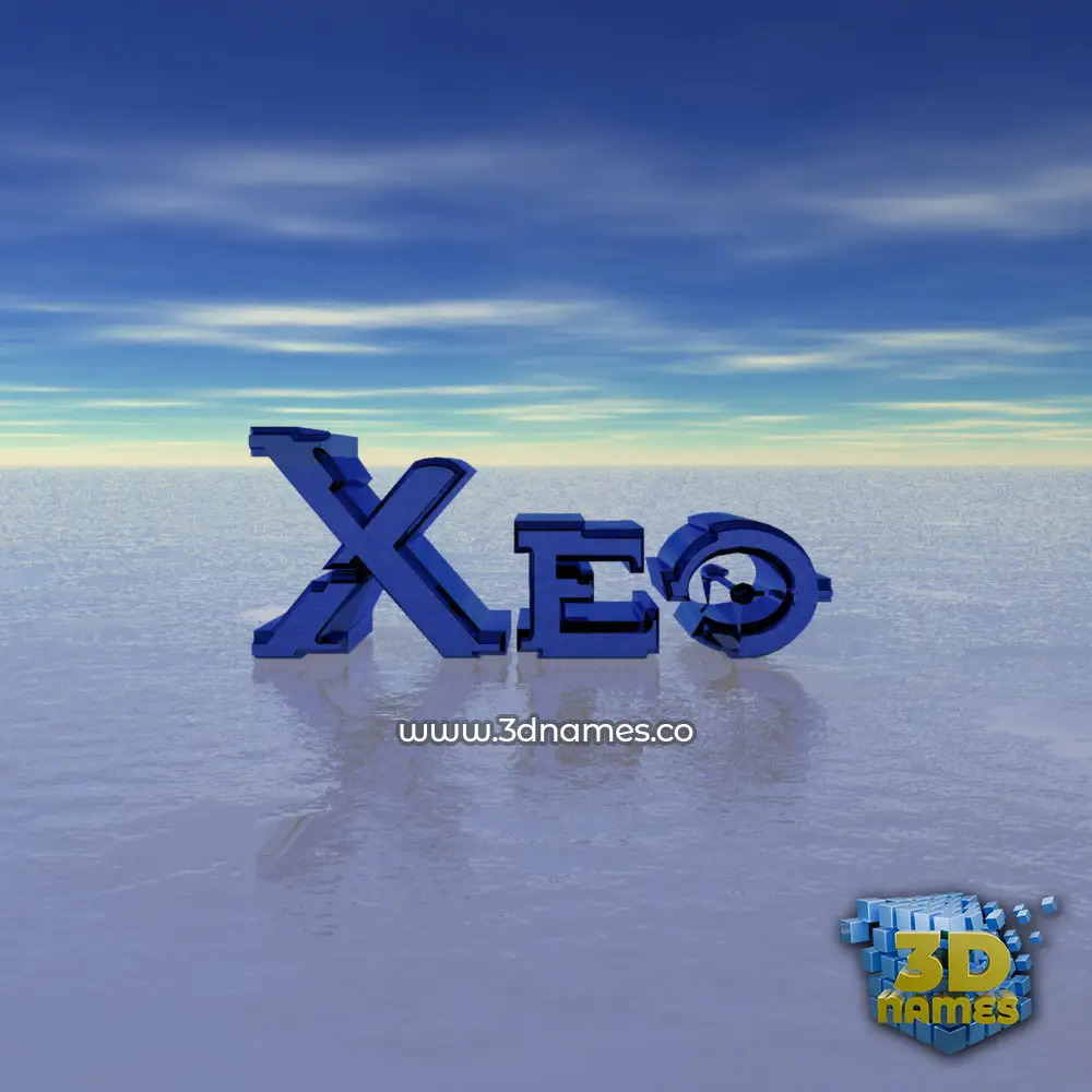 xeo in Horizon style - 3D name wallpaper