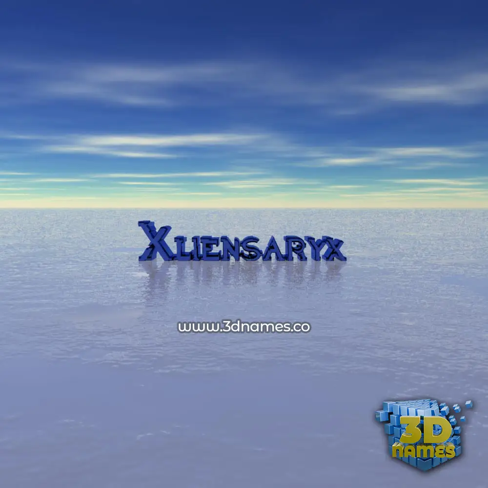 xliensaryx in Horizon style - 3D name wallpaper