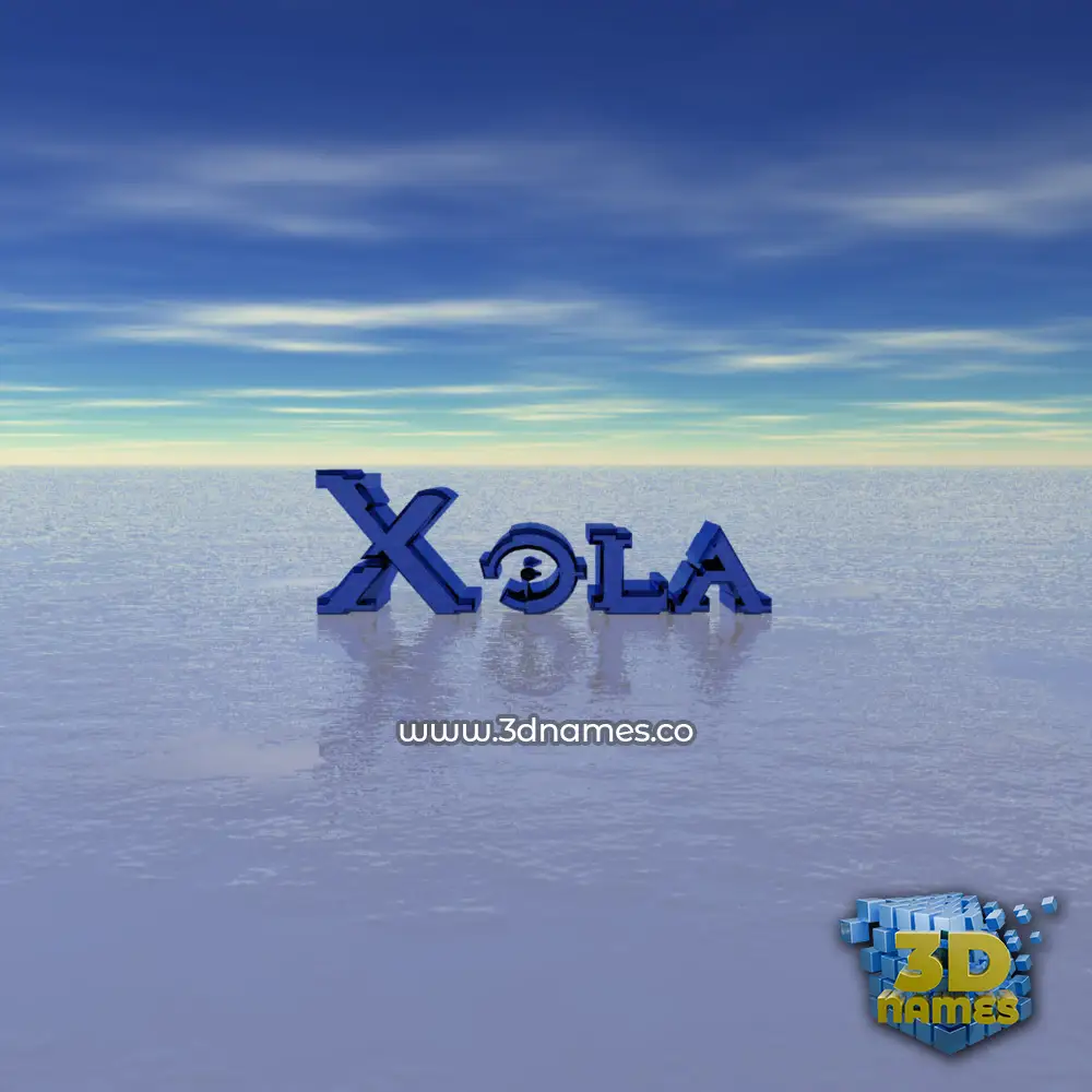 xola in Horizon style - 3D name wallpaper
