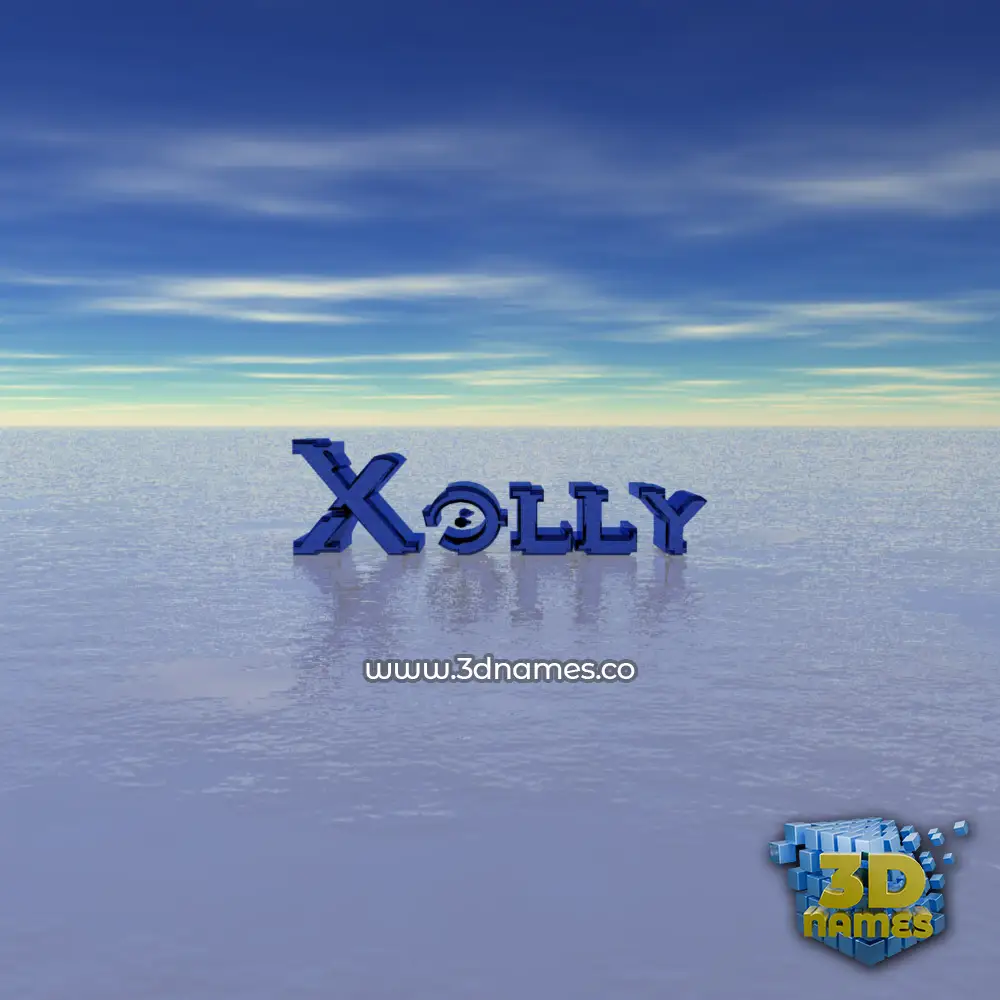 xolly in Horizon style - 3D name wallpaper