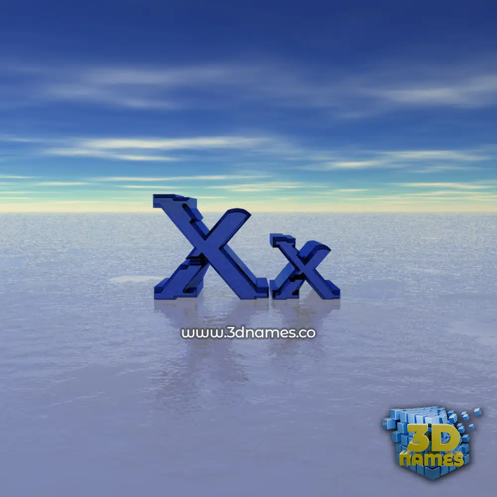 xx in Horizon style - 3D name wallpaper