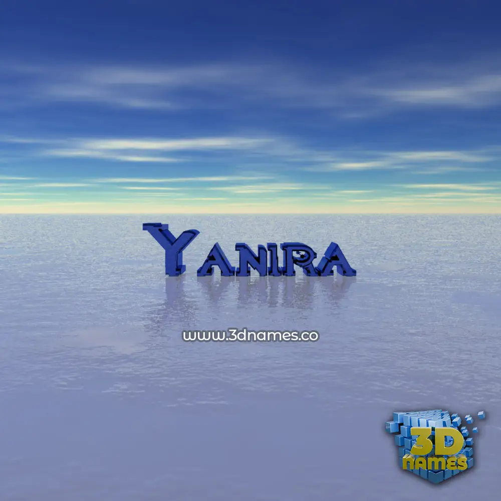 yanira in Horizon style - 3D name wallpaper