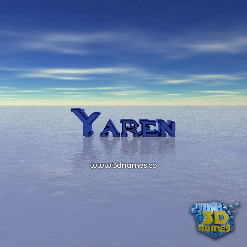 yaren in Horizon style - 3D name wallpaper