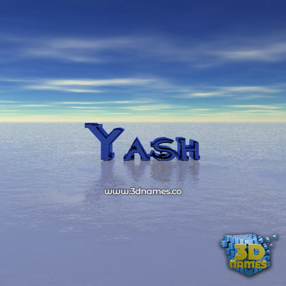 yash in Horizon style - 3D name wallpaper