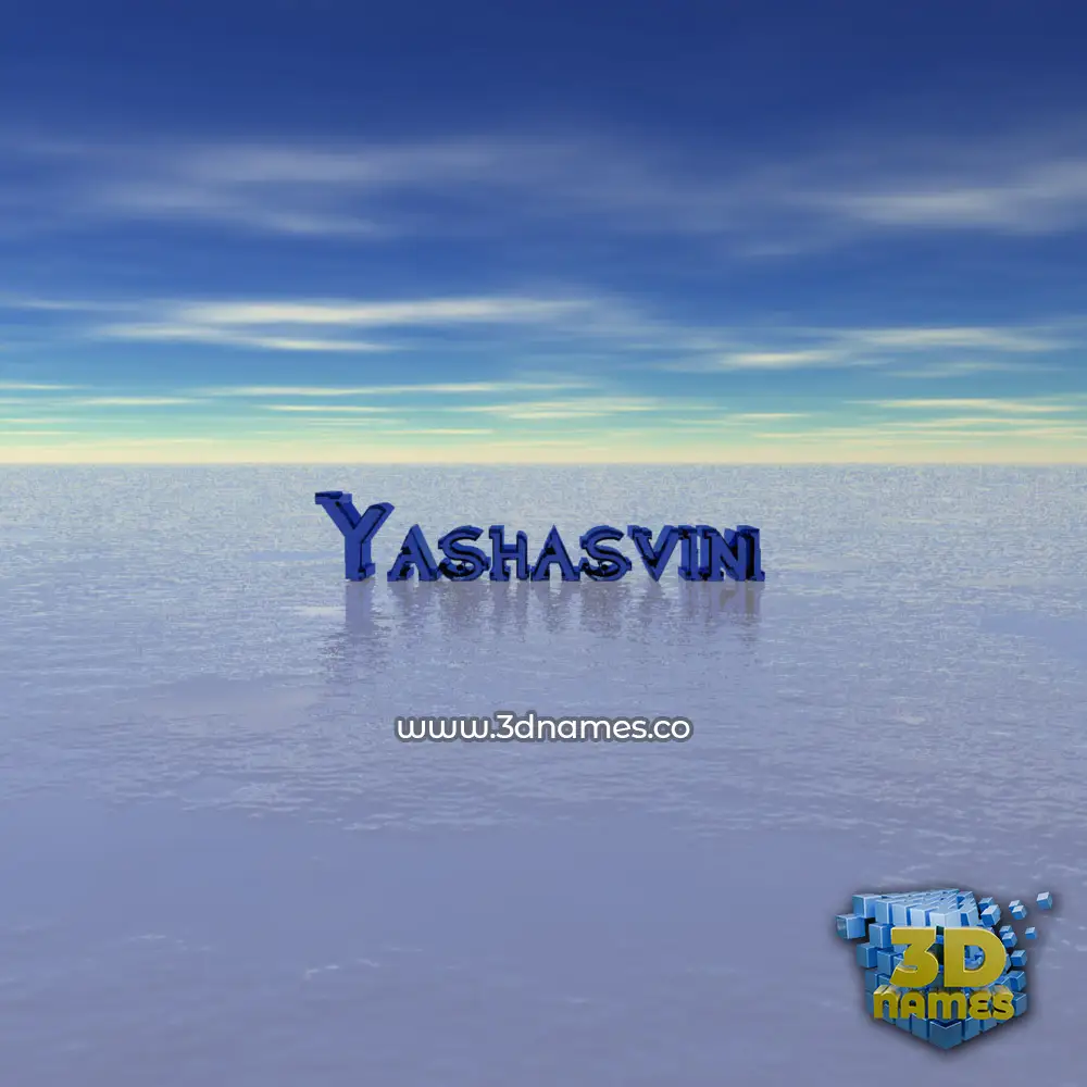 yashasvini in Horizon style - 3D name wallpaper