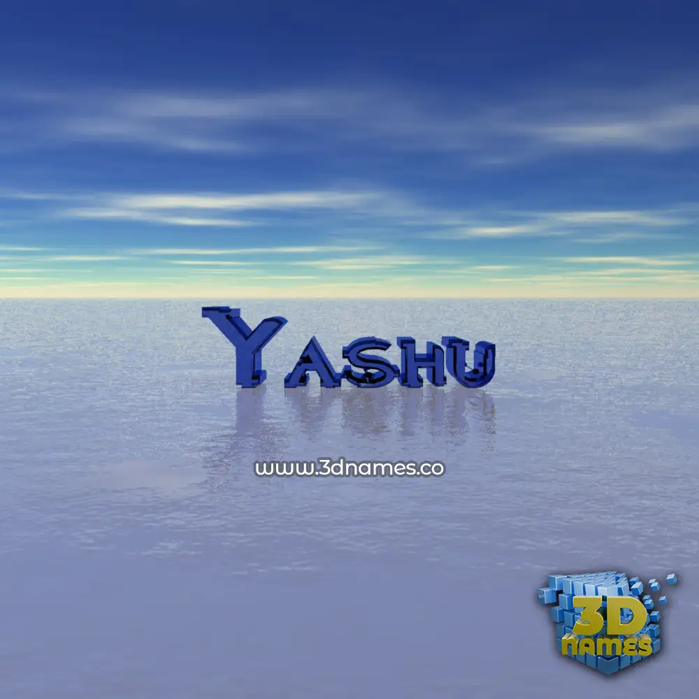 yashu in Horizon style - 3D name wallpaper
