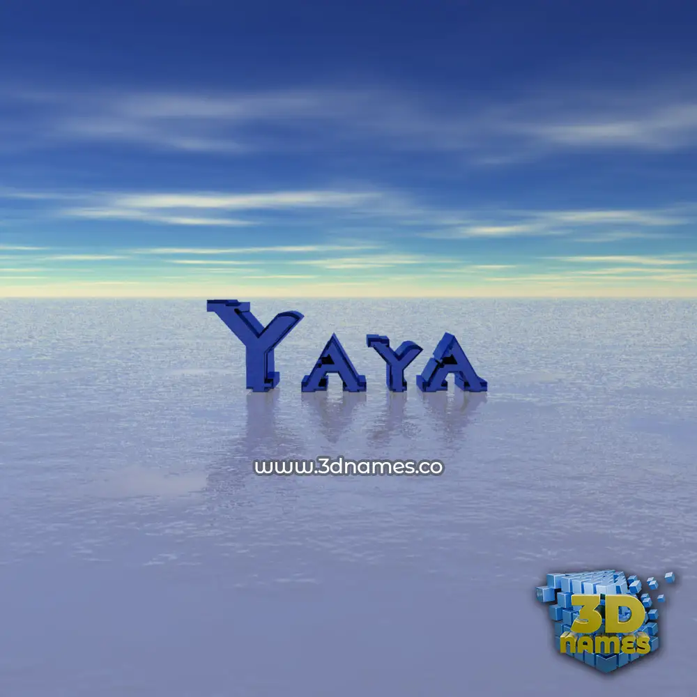 yaya in Horizon style - 3D name wallpaper