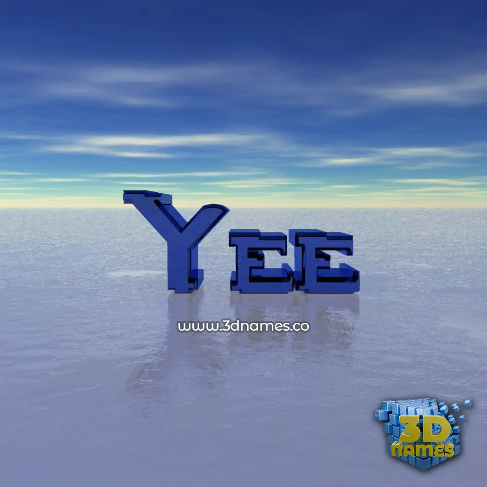 yee in Horizon style - 3D name wallpaper