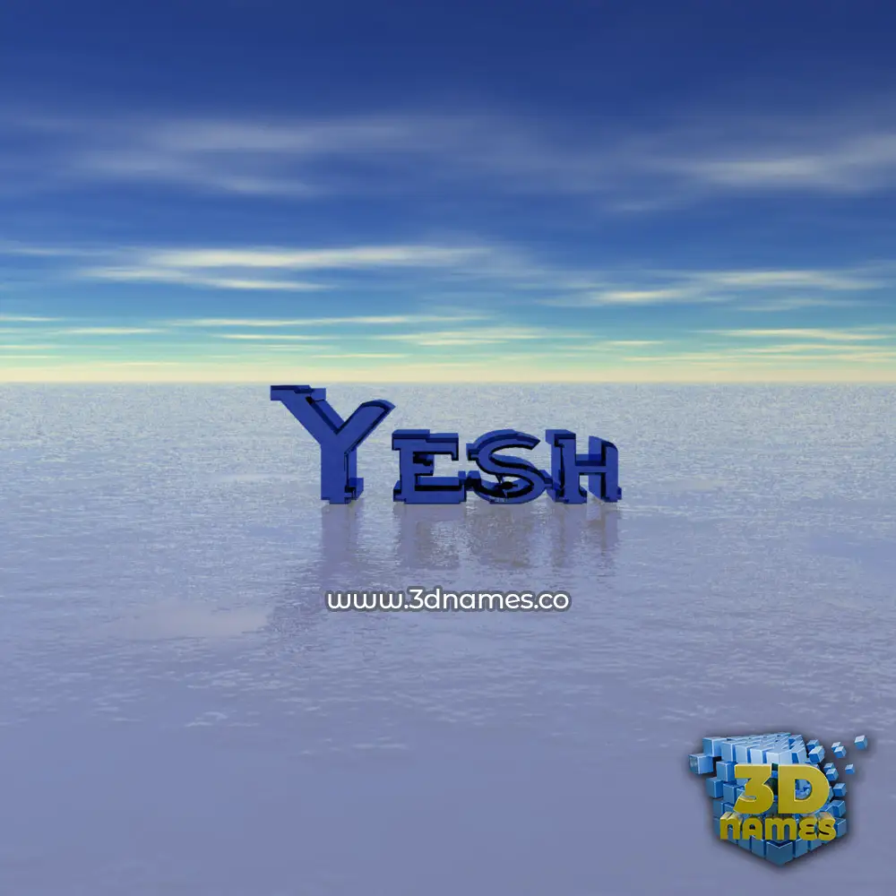 yesh in Horizon style - 3D name wallpaper