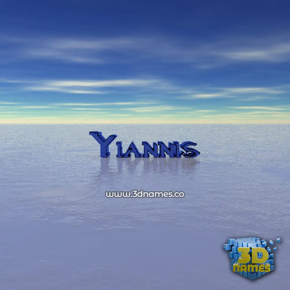yiannis in Horizon style - 3D name wallpaper