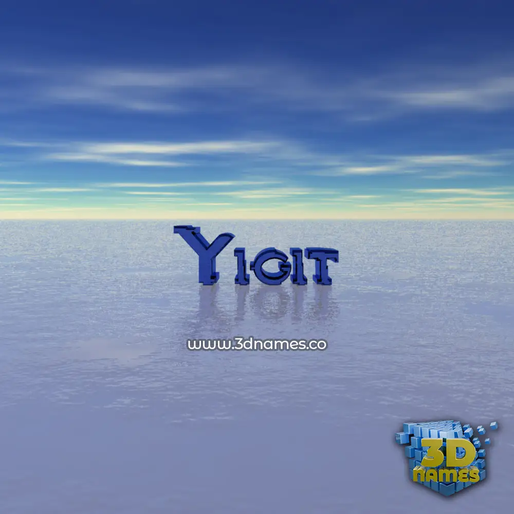 yigit in Horizon style - 3D name wallpaper