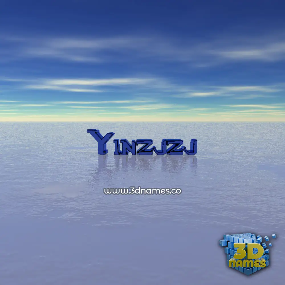 yinzjzj in Horizon style - 3D name wallpaper