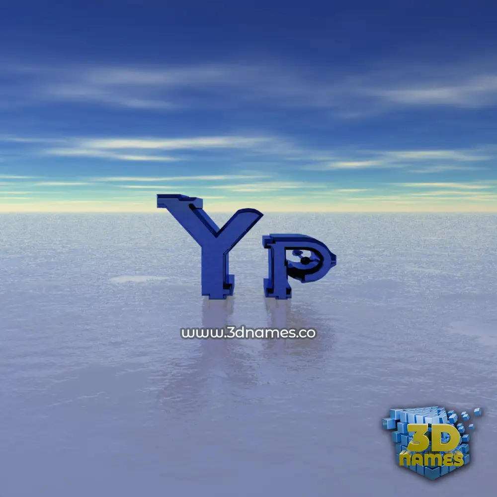 yp in Horizon style - 3D name wallpaper