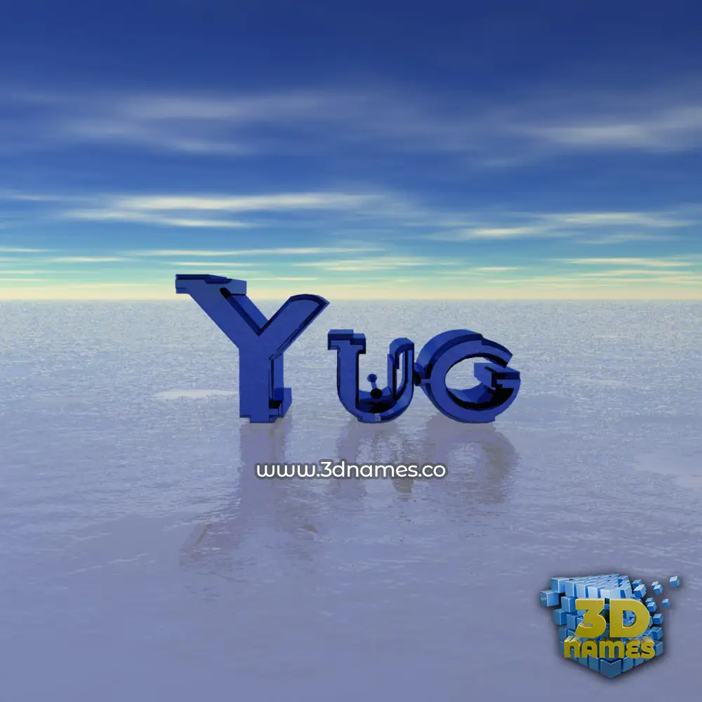 yug in Horizon style - 3D name wallpaper
