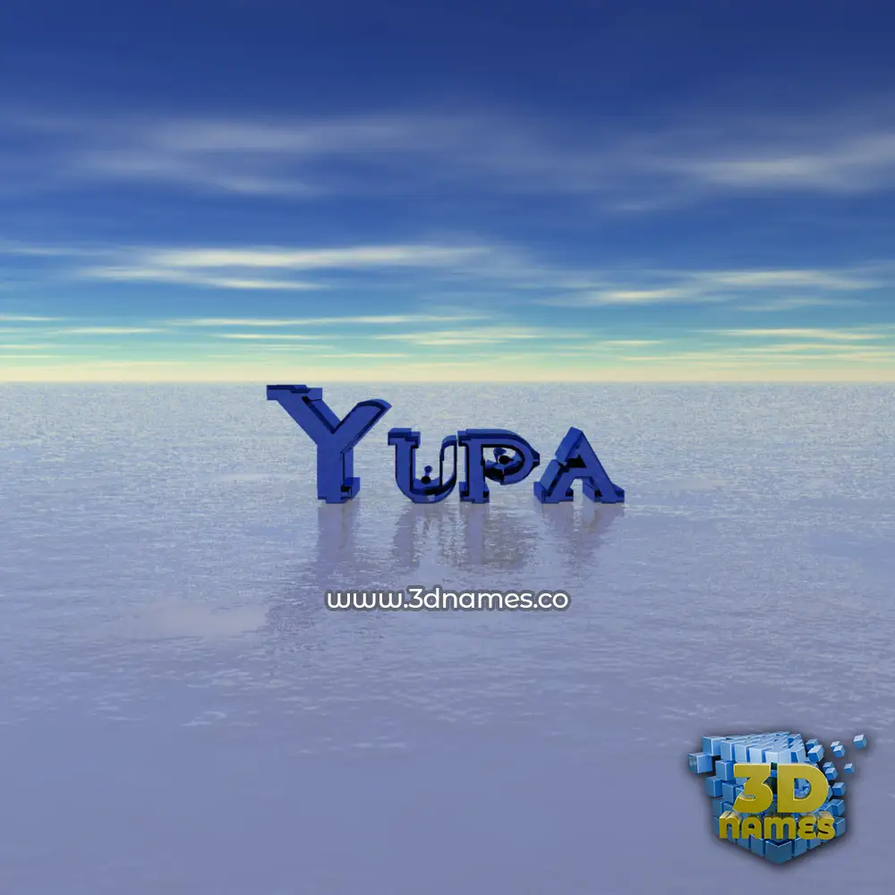 yupa in Horizon style - 3D name wallpaper