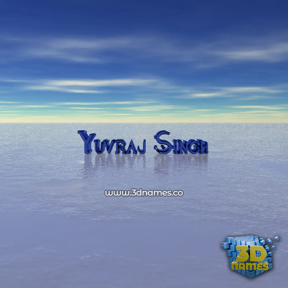 yuvraj singh in Horizon style - 3D name wallpaper