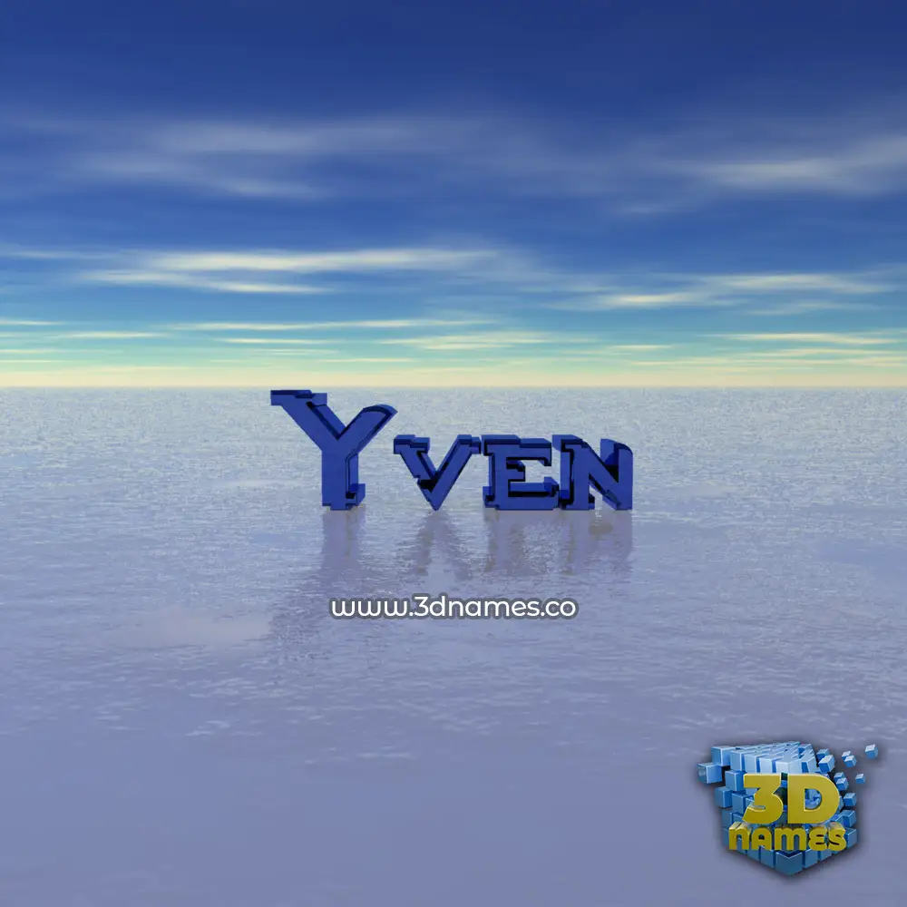 yven in Horizon style - 3D name wallpaper