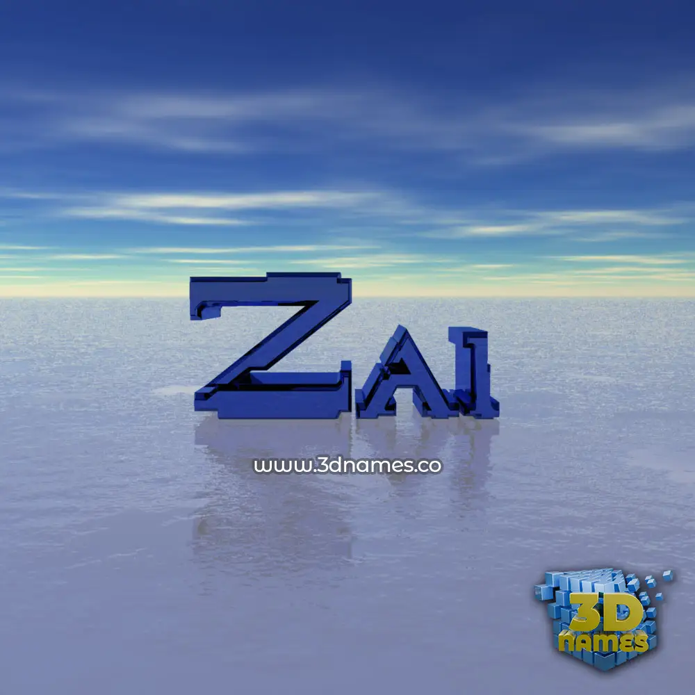 zai in Horizon style - 3D name wallpaper