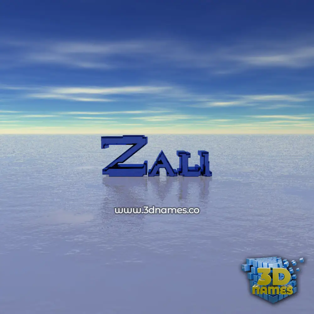 zali in Horizon style - 3D name wallpaper