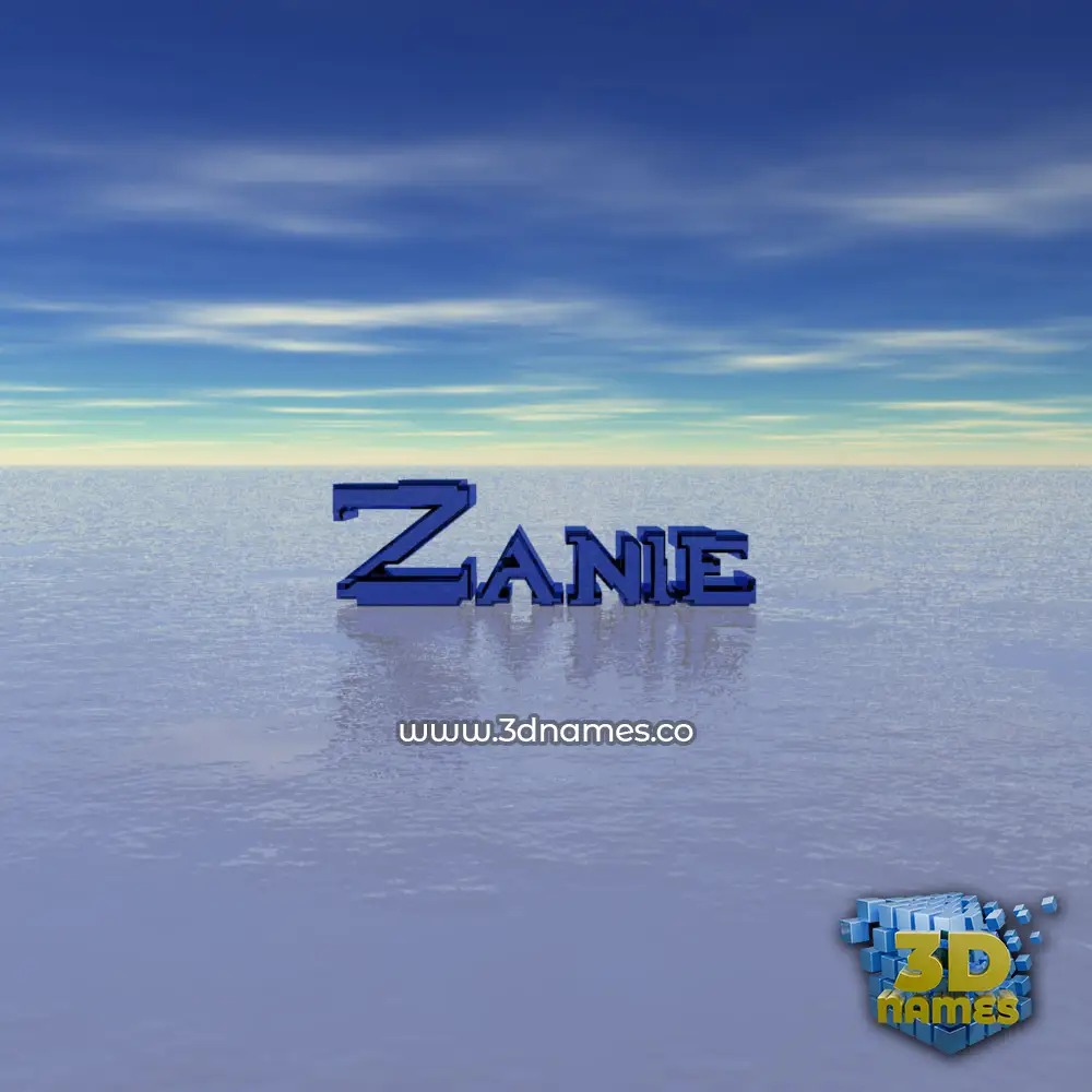 zanie in Horizon style - 3D name wallpaper
