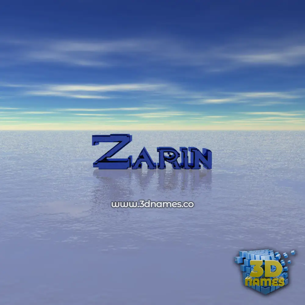 zarin in Horizon style - 3D name wallpaper