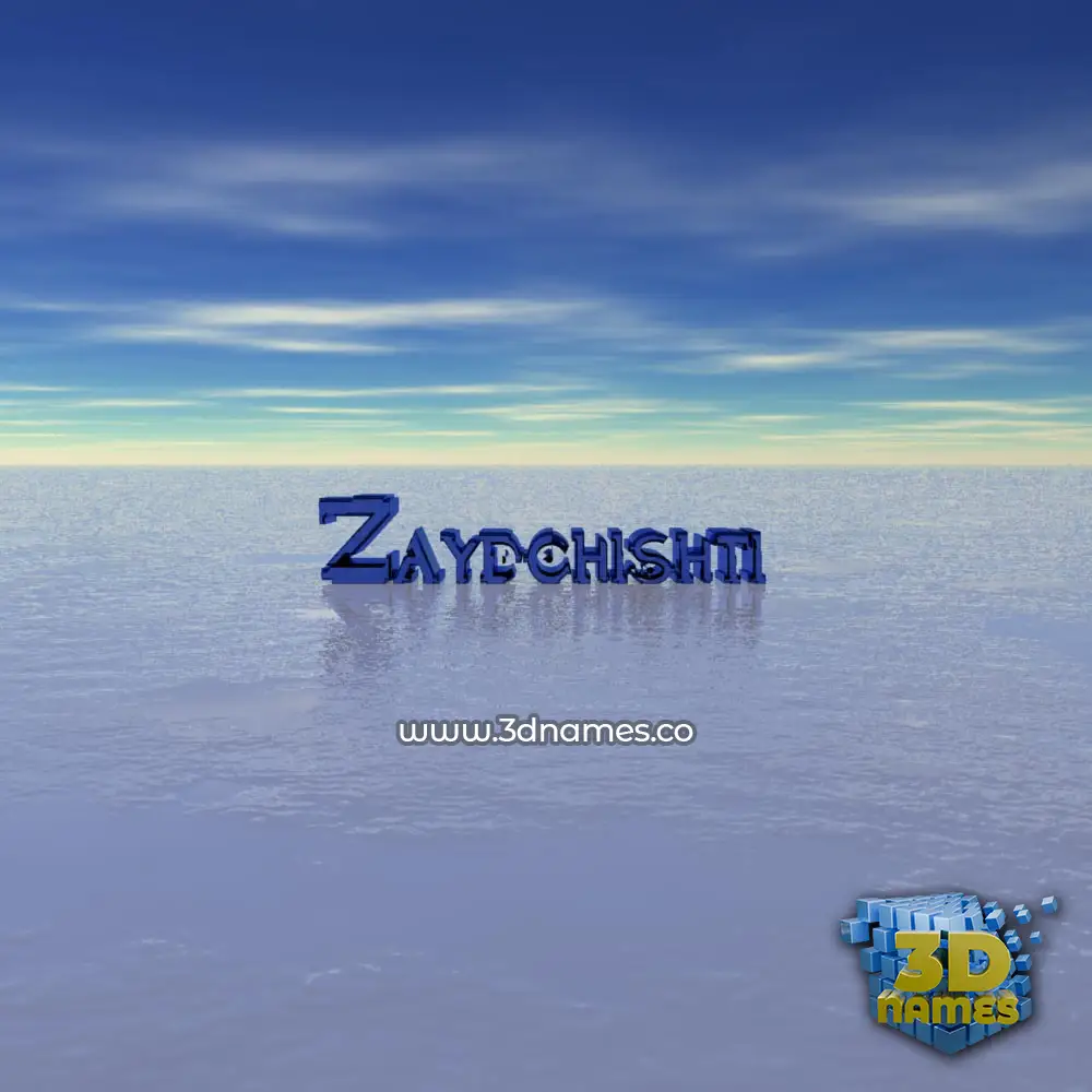 zaydchishti in Horizon style - 3D name wallpaper