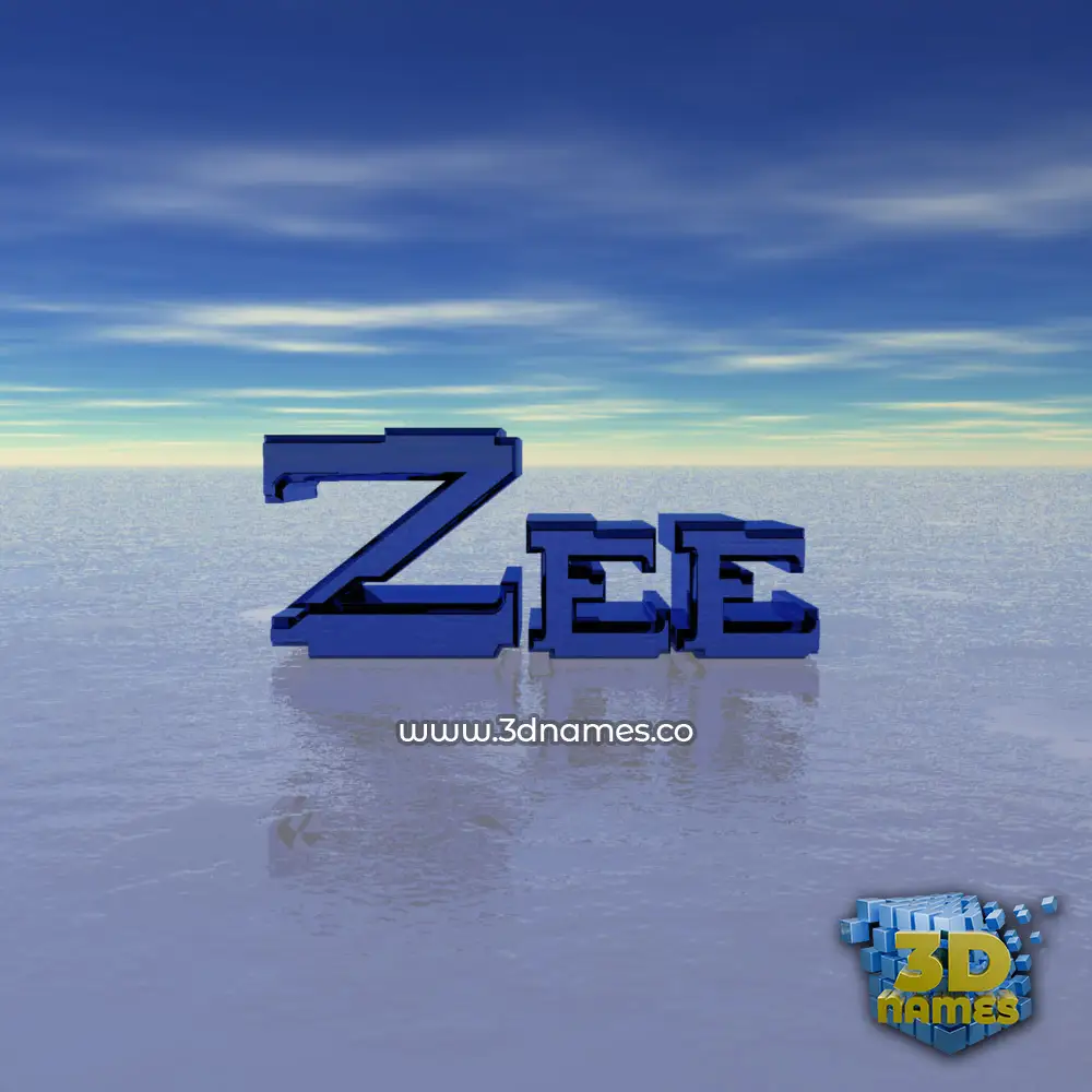 zee in Horizon style - 3D name wallpaper