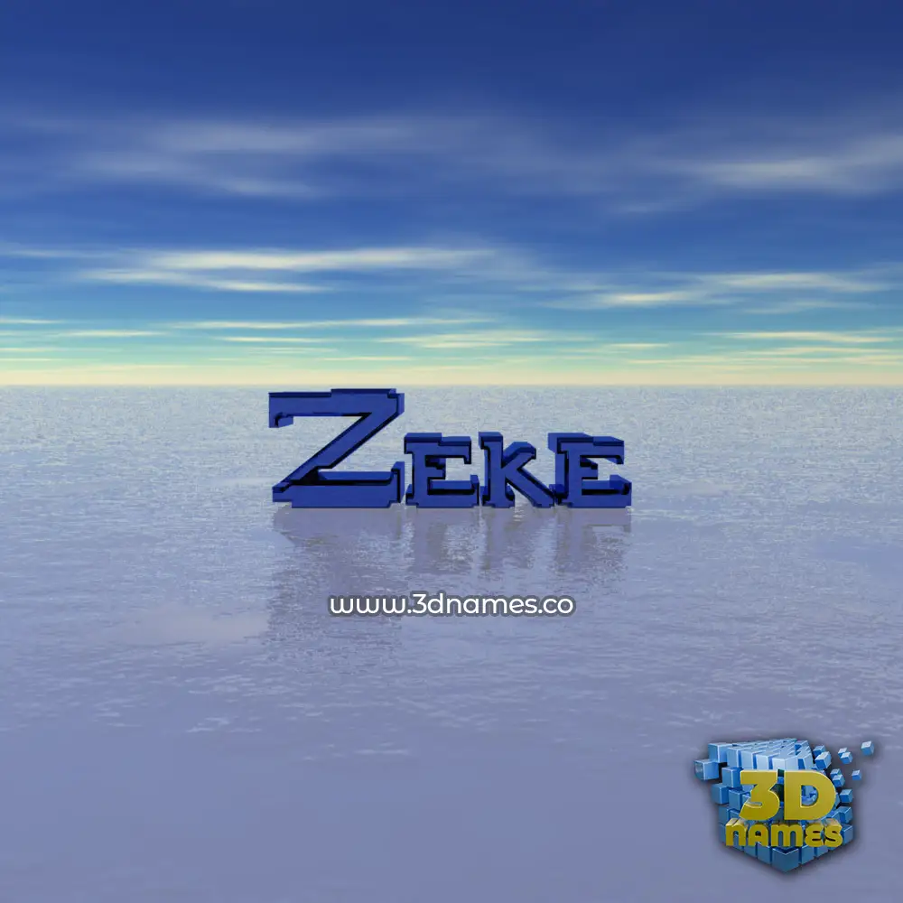 zeke in Horizon style - 3D name wallpaper
