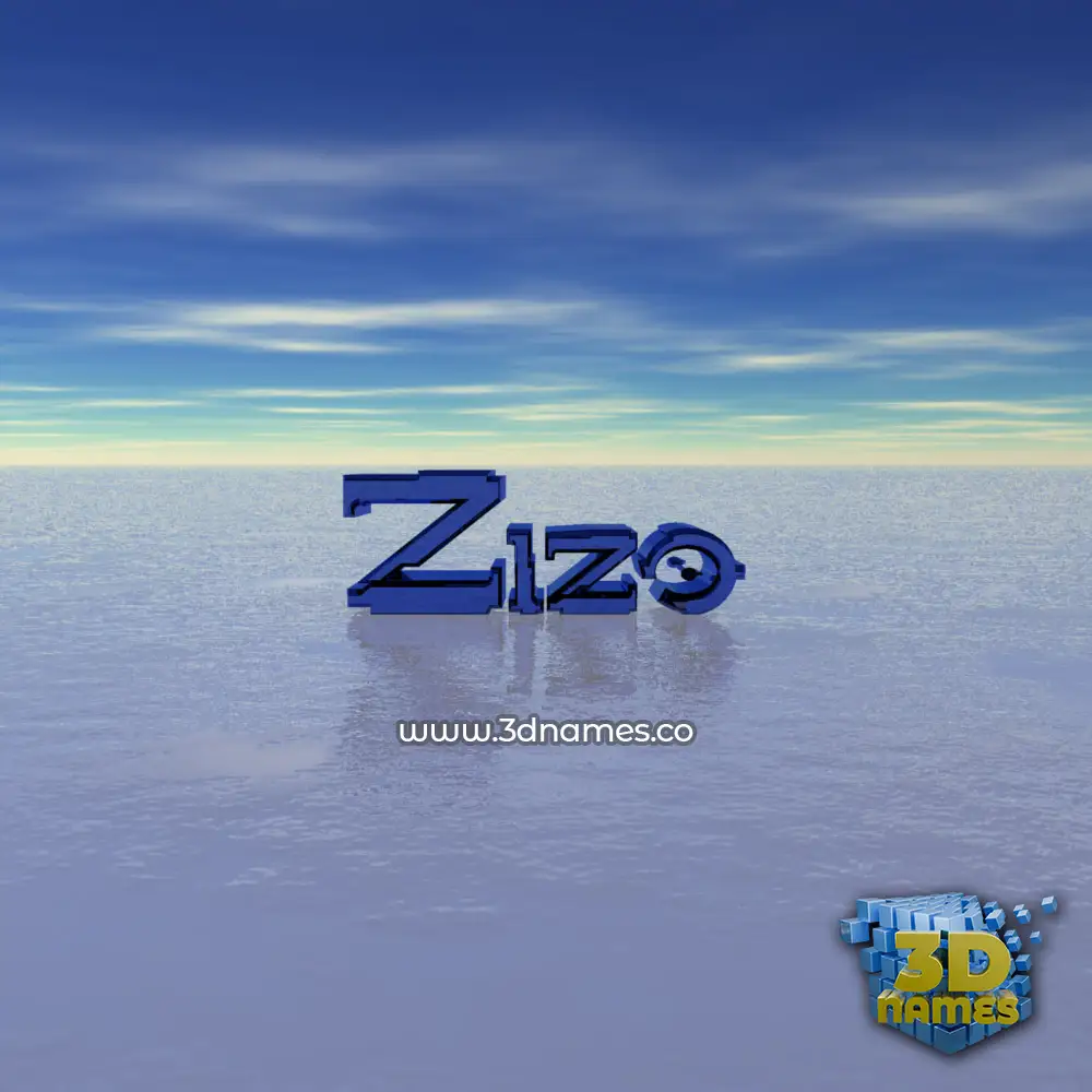 zizo in Horizon style - 3D name wallpaper