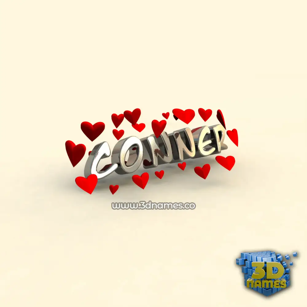 conner in In Love style - 3D name wallpaper