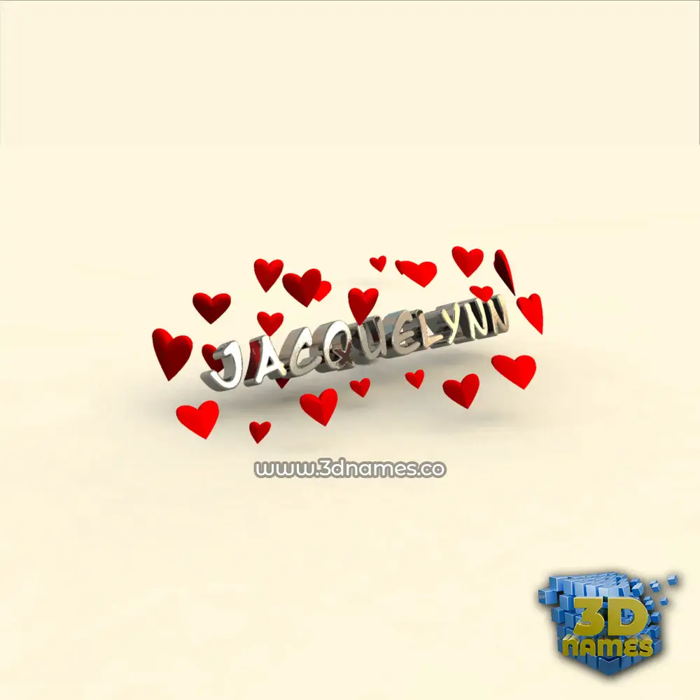 jacquelynn in In Love style - 3D name wallpaper