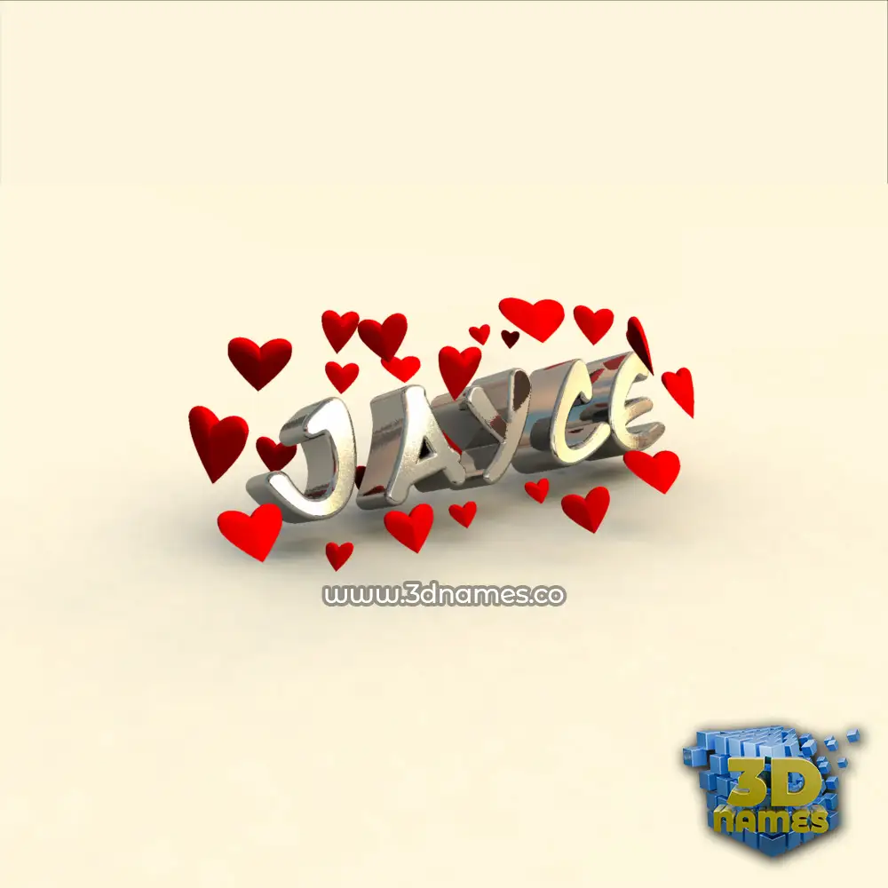 jayce in In Love style - 3D name wallpaper