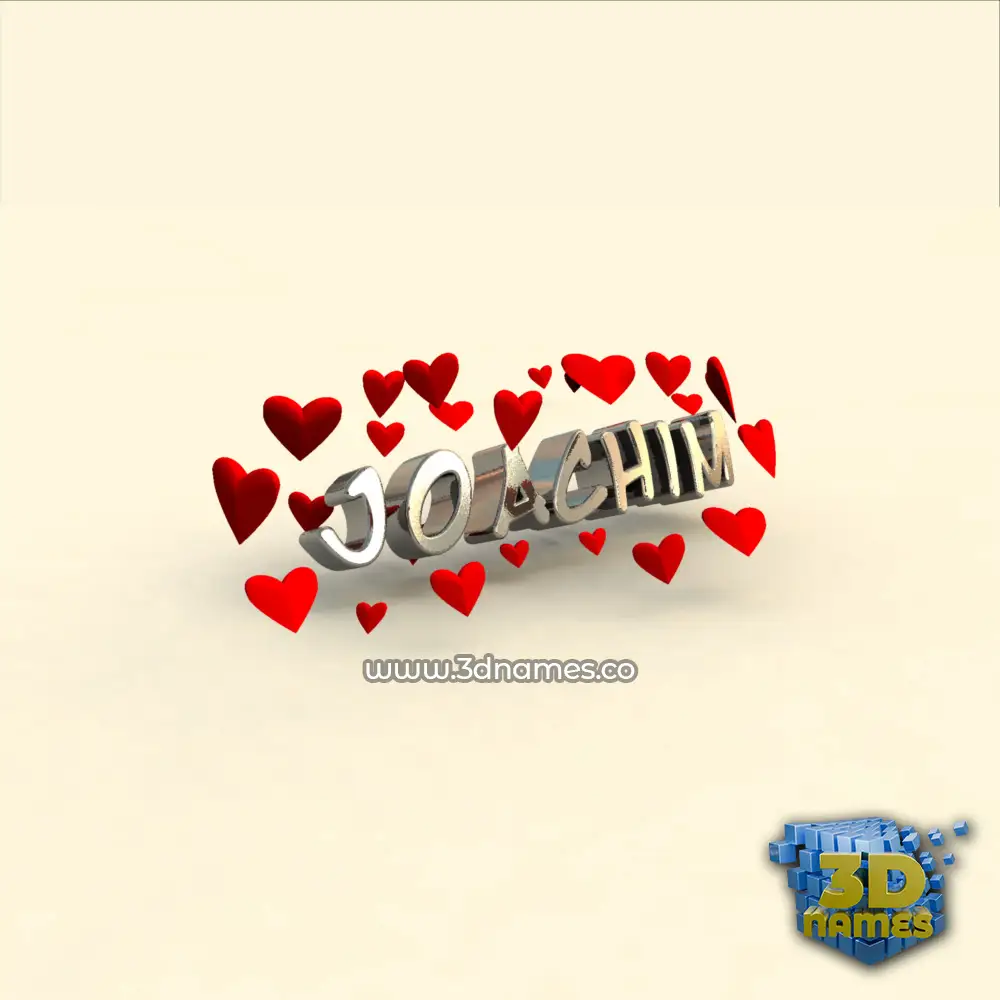 joachim in In Love style - 3D name wallpaper