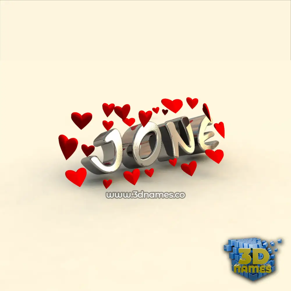 jone in In Love style - 3D name wallpaper