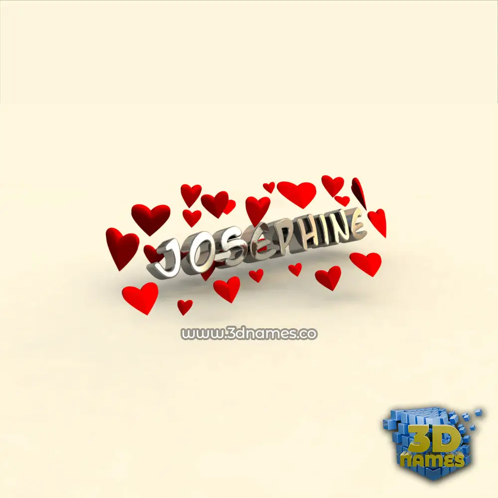 josephine in In Love style - 3D name wallpaper