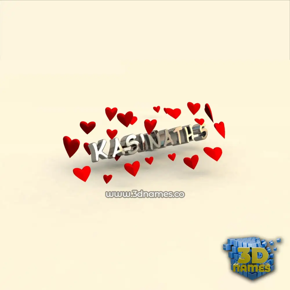 kasinath s in In Love style - 3D name wallpaper