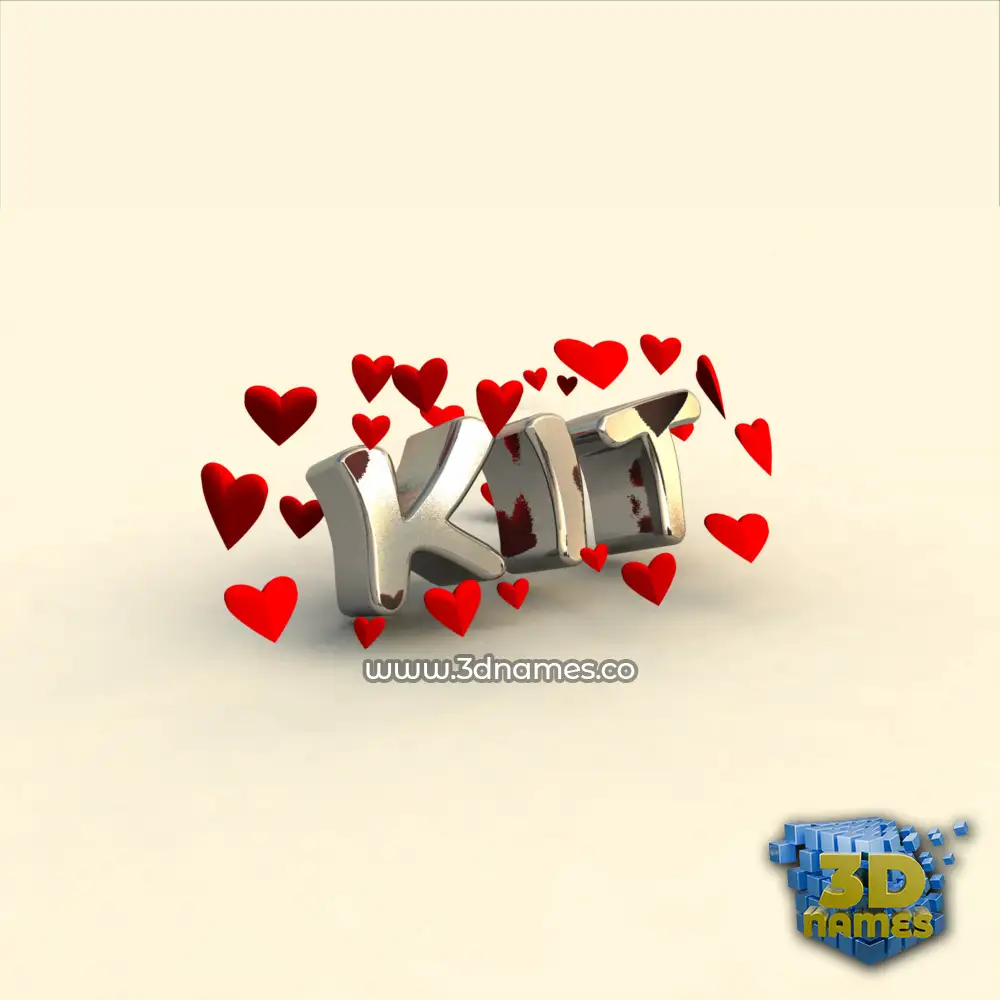kit in In Love style - 3D name wallpaper