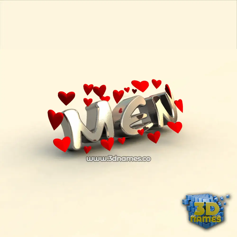 men in In Love style - 3D name wallpaper