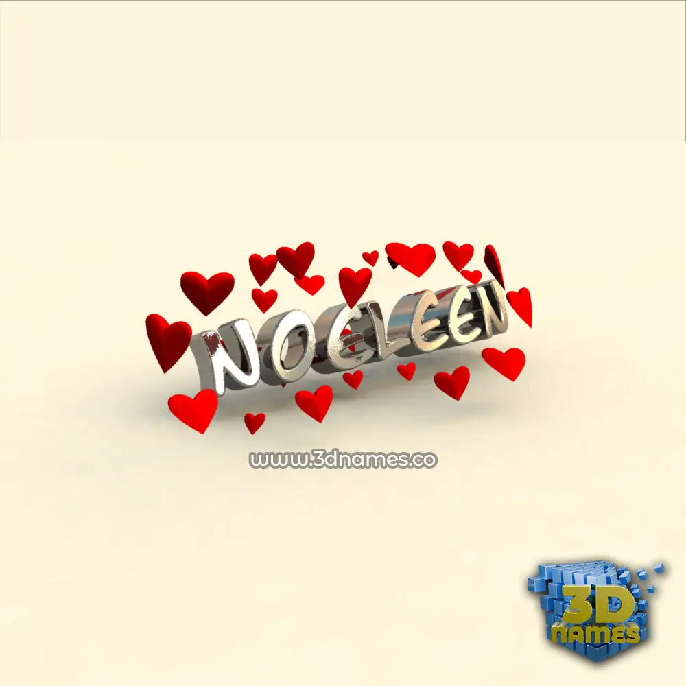 noeleen in In Love style - 3D name wallpaper