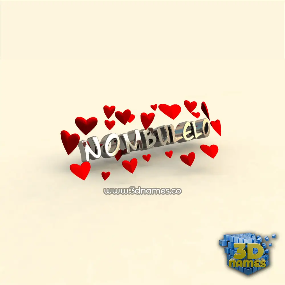 nombulelo in In Love style - 3D name wallpaper
