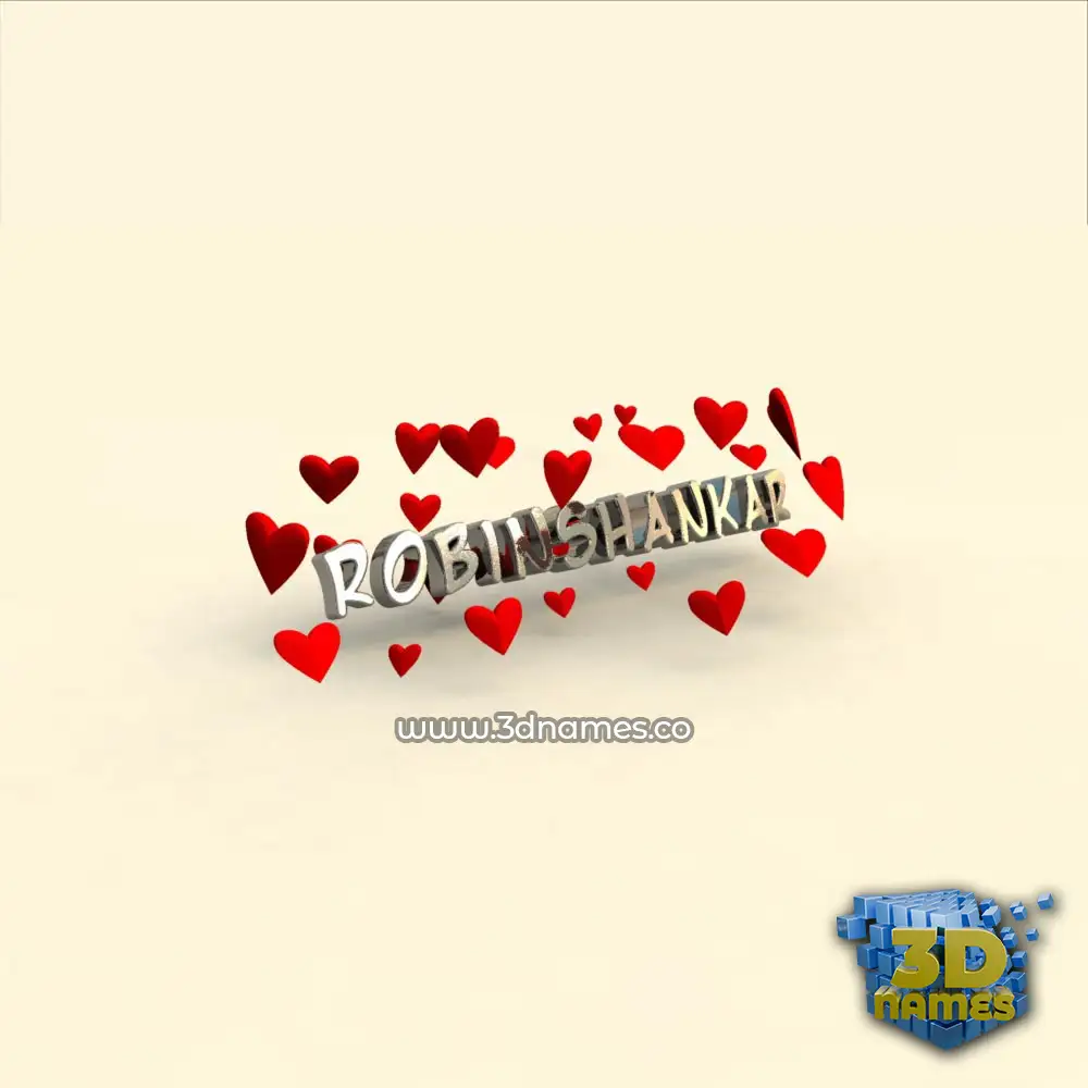 robinshankar in In Love style - 3D name wallpaper